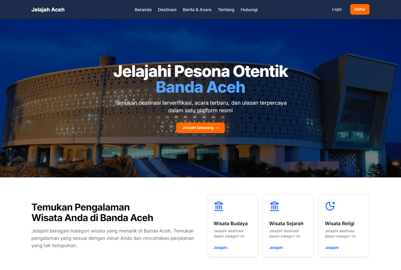 Screenshot of Jelajahi Aceh